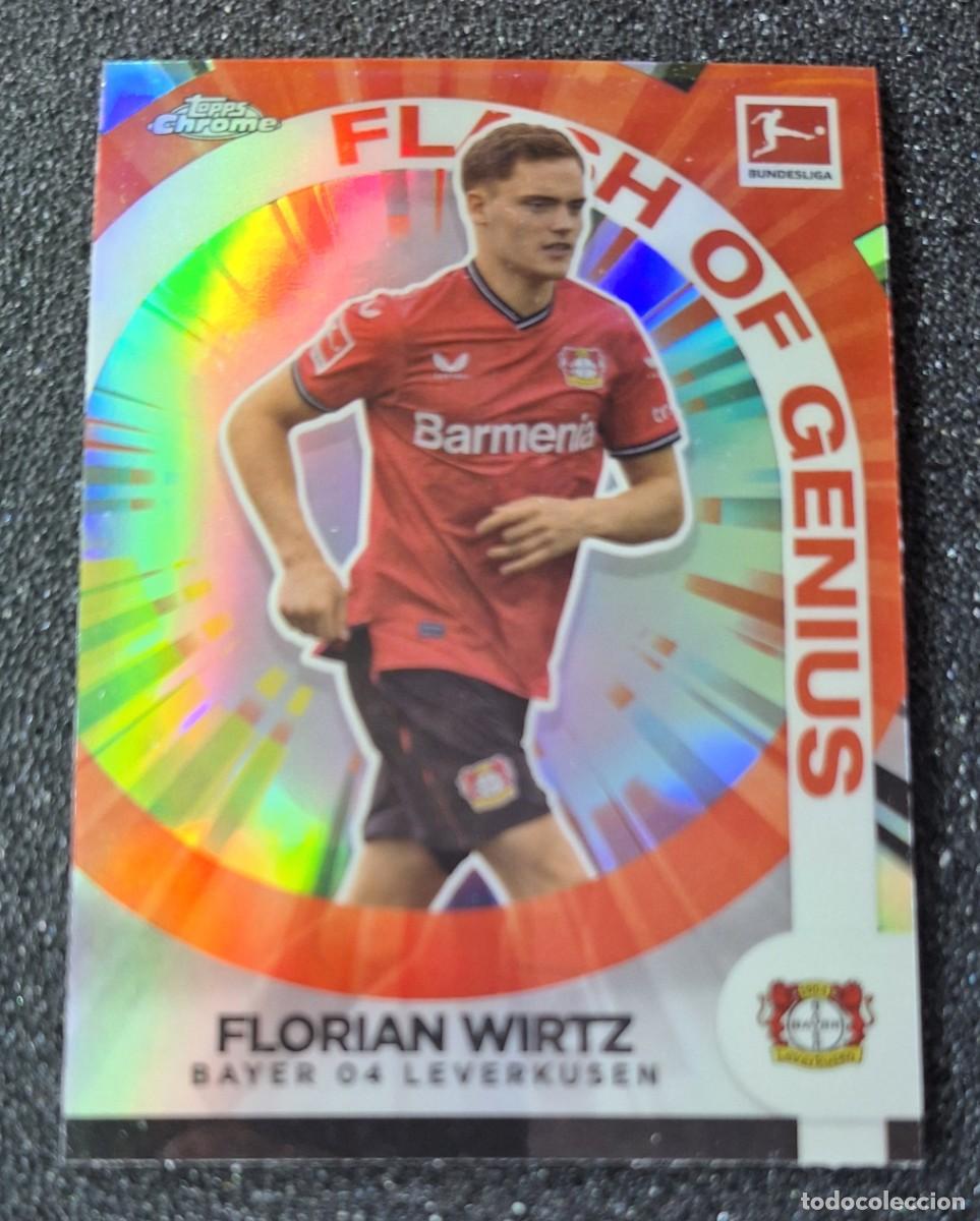 Cromos de f&uacute;tbol: Florian Wirtz Bayer 04 Leverkusen Topps Chrome Bundesliga Flash of Genius FG-FW