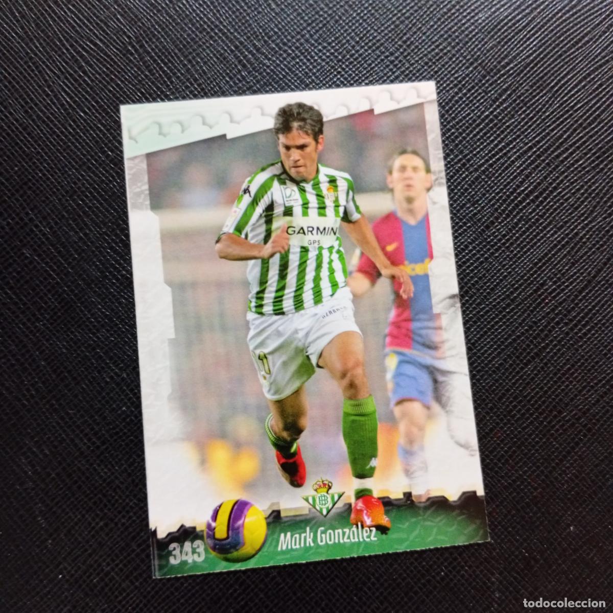 Cromos de f&uacute;tbol: 343 MARK GONZALEZ REAL BETIS MUNDICROMO QUIZ GAME 2008 2009 FUTBOL 08 09 - A211 PG45