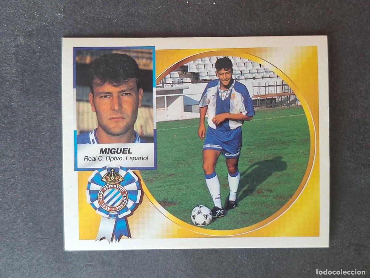 Cromos de f&uacute;tbol: L4 MIGUEL R. C. D. ESPA&Ntilde;OL COLOCA LIGA ESTE 1994 1995 94 95 SIN PEGAR NUNCA PEGADO