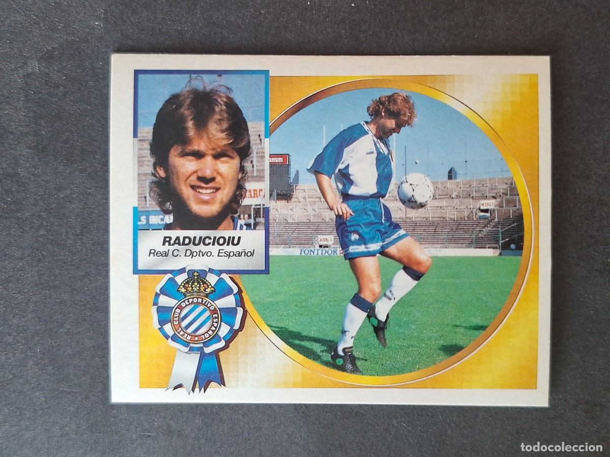 Cromos de f&uacute;tbol: L4 RADUCIOIU R. C. D. ESPA&Ntilde;OL COLOCA LIGA ESTE 1994 1995 94 95 SIN PEGAR NUNCA PEGADO