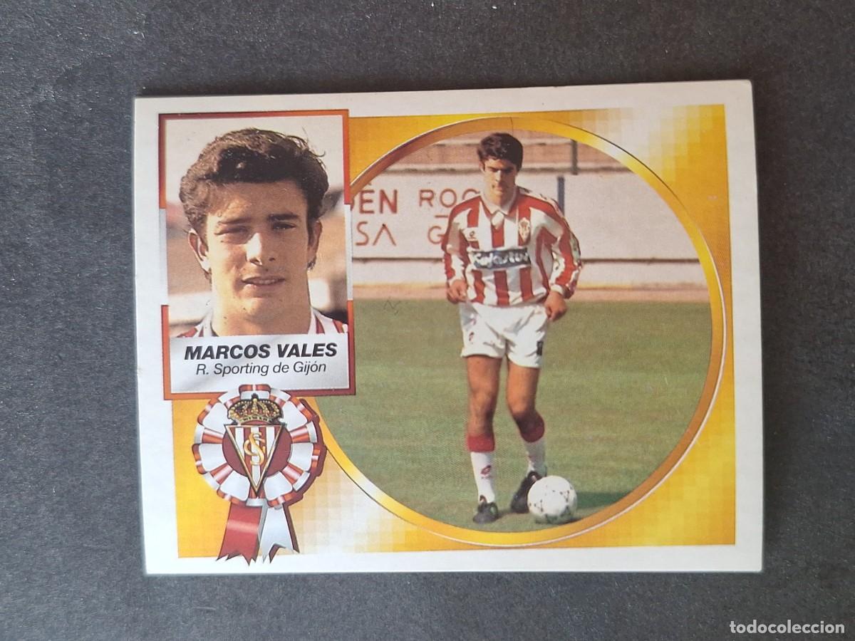 Cromos de f&uacute;tbol: L4 MARCOS VALES SPORTING DE GIJON COLOCA LIGA ESTE 1994 1995 94 95 SIN PEGAR NUNCA PEGADO