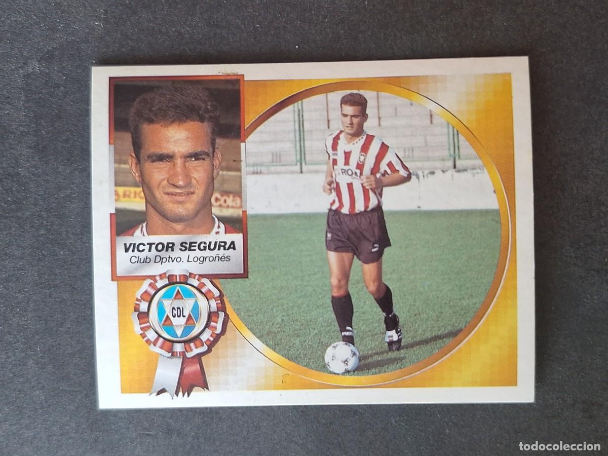 Football Stickers: L4 VICTOR SEGURA C. D. LOGRO&Ntilde;ES COLOCA LIGA ESTE 1994 1995 94 95 SIN PEGAR NUNCA PEGADO