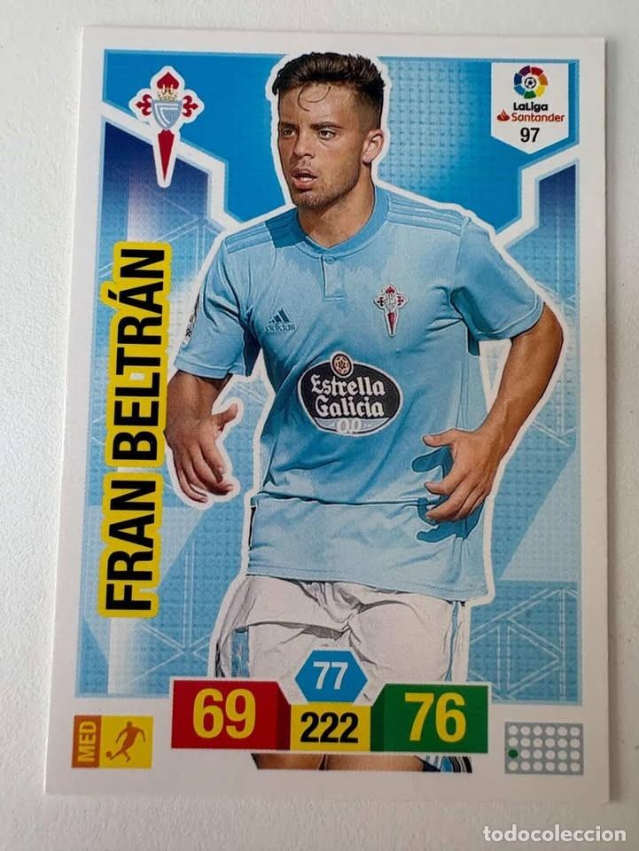 Cromos de f&uacute;tbol: Carta Fran Beltr&aacute;n Celta 97 Adrenalyn 2018-19