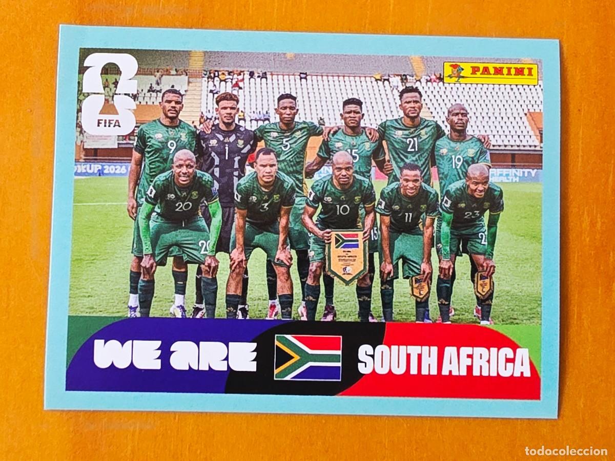 Cromos de f&uacute;tbol: RSA 13 Alineaci&oacute;n equipo plantilla, Sud&aacute;frica, Panini FIFA World Cup Mundial 2026 Sticker