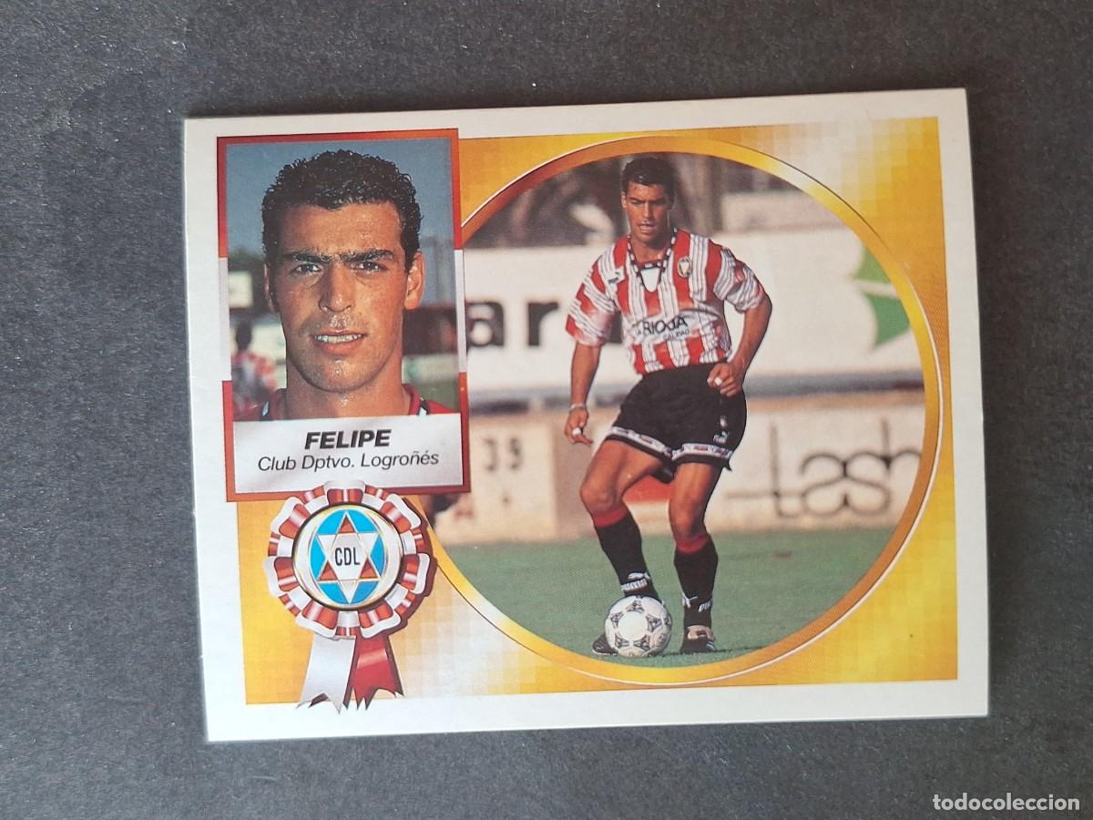 Cromos de f&uacute;tbol: L4 FELIPE C. D. LOGRO&Ntilde;ES COLOCA LIGA ESTE 1994 1995 94 95 SIN PEGAR NUNCA PEGADO