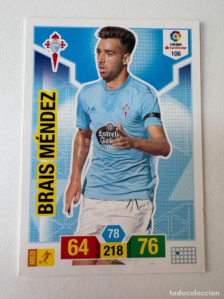 Cromos de f&uacute;tbol: Carta Brais M&eacute;ndez Celta 106 Adrenalyn 2018-19