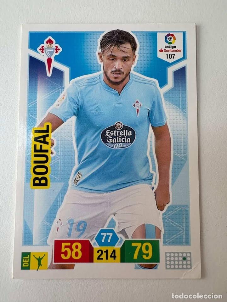 Cromos de f&uacute;tbol: Carta Boufal Celta 107 Adrenalyn 2018-19