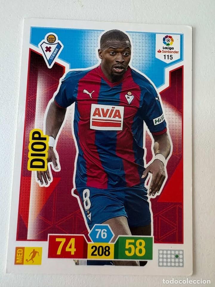 Cromos de f&uacute;tbol: Carta Diop Eibar 115 Adrenalyn 2018-19