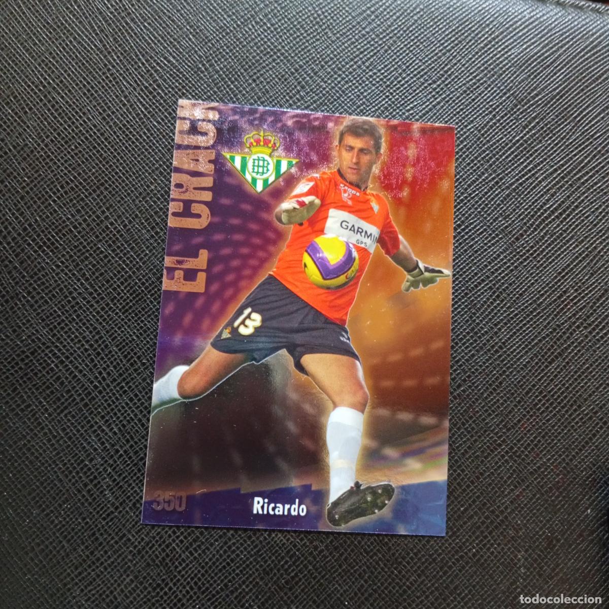 Cromos de f&uacute;tbol: 350 RICARDO REAL BETIS MUNDICROMO QUIZ GAME 2008 2009 FUTBOL 08 09 - A211 PG47 PUNTAS RECTAS