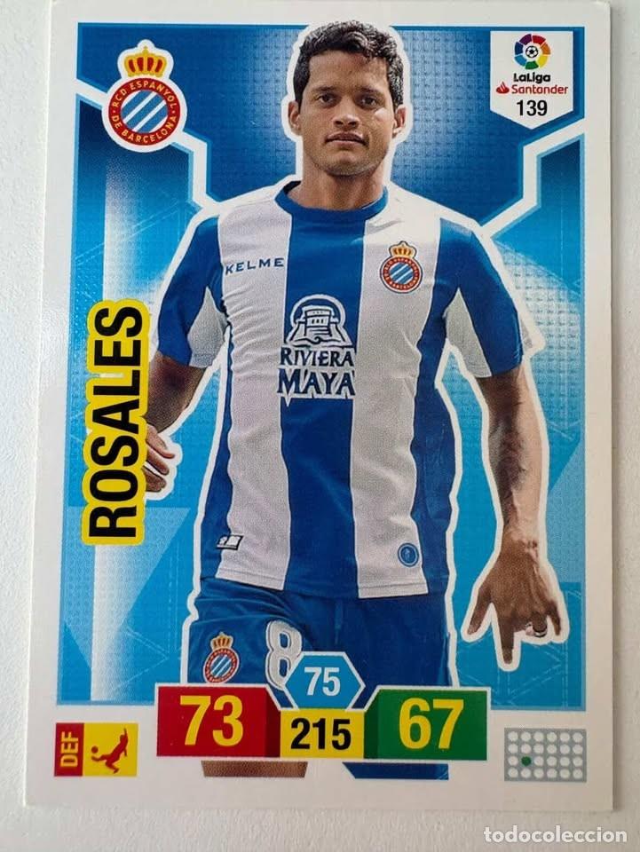 Cromos de f&uacute;tbol: Carta Rosales Espanyol 139 Adrenalyn 2018-19