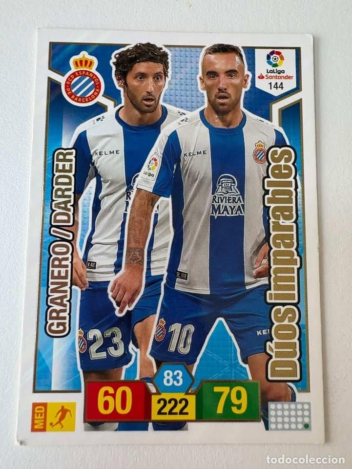 Cromos de f&uacute;tbol: Carta Granero/Darder D&uacute;os Imparables Espanyol 144 Adrenalyn 2018-19