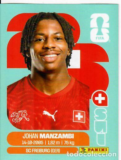 Cromos de f&uacute;tbol: CROMO PANINI MUNDIAL WORLD CUP 2026 - SUI 15 - MANZAMBI - SUIZA