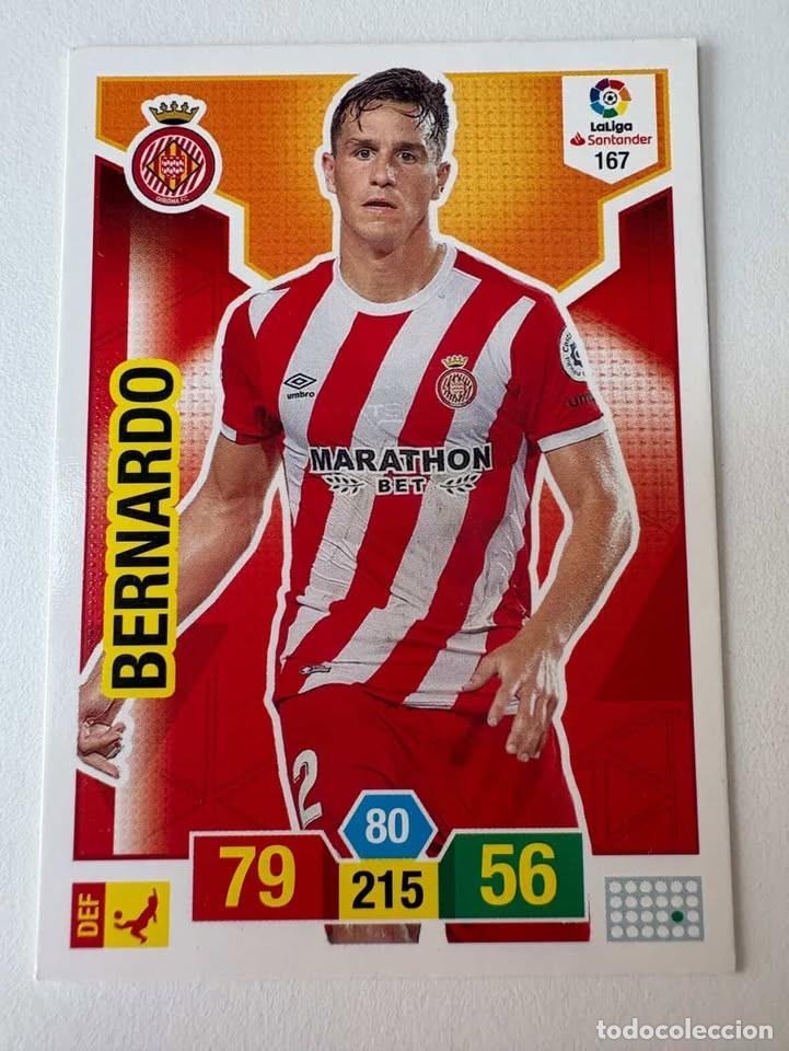 Cromos de f&uacute;tbol: Carta Bernardo Girona 167 Adrenalyn 2018-19