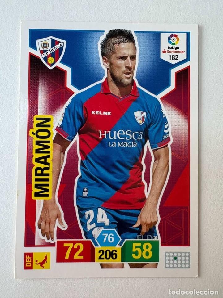 Cromos de f&uacute;tbol: Carta Miram&oacute;n Huesca 182 Adrenalyn 2018-19