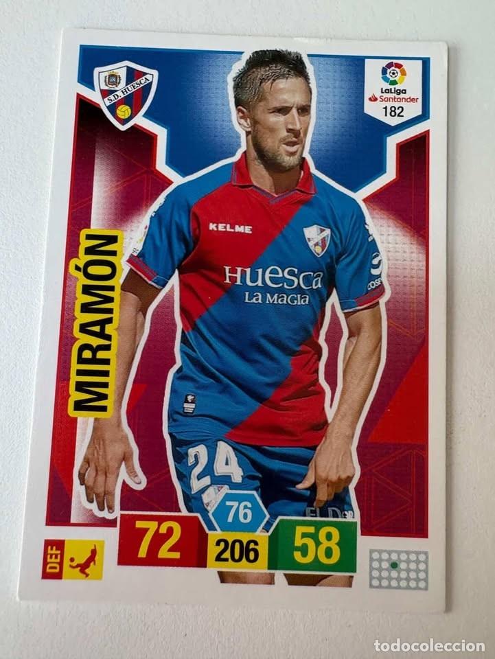 Cromos de f&uacute;tbol: Carta Miram&oacute;n Huesca 182 Adrenalyn 2018-19