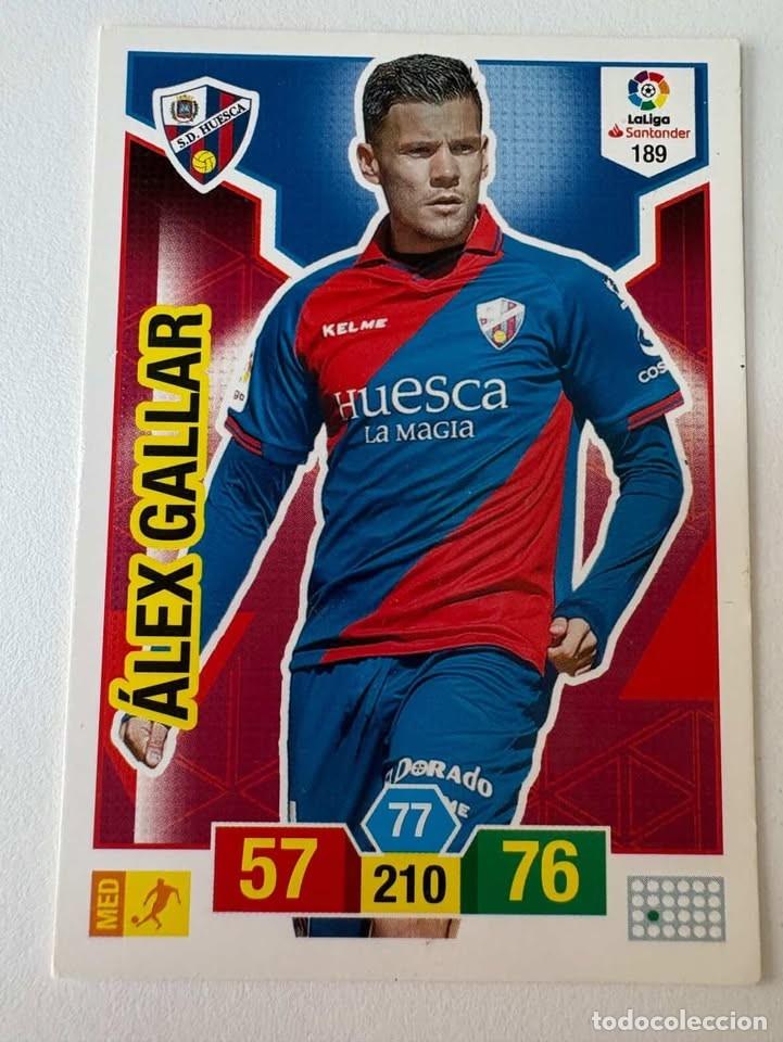 Cromos de f&uacute;tbol: Carta &Aacute;lex Gallar Huesca 189 Adrenalyn 2018-19