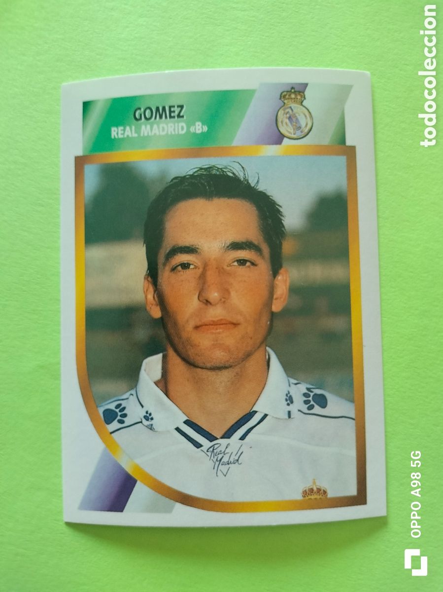 Cromos de f&uacute;tbol: Cromo G&oacute;mez Real Madrid B segunda divisi&oacute;n Ediciones Este liga temporada 94 95 1994 1995