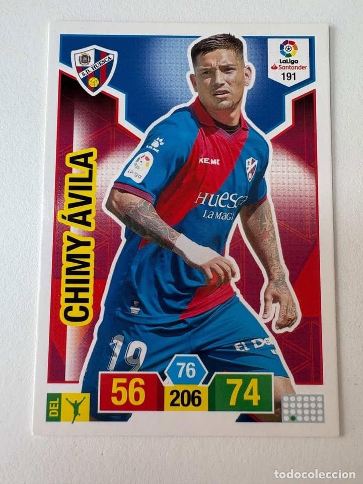 Cromos de f&uacute;tbol: Carta Chimy &Aacute;vila Huesca 191 Adrenalyn 2018-19