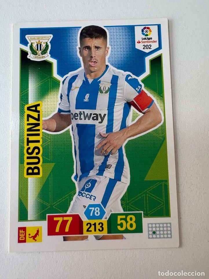 Cromos de f&uacute;tbol: Carta Bustinza Legan&eacute;s 202 Adrenalyn 2018-19