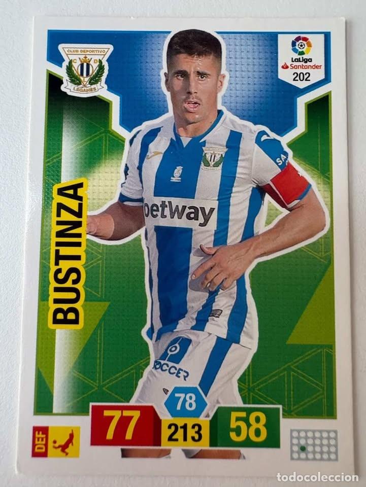 Cromos de f&uacute;tbol: Carta Bustinza Legan&eacute;s 202 Adrenalyn 2018-19