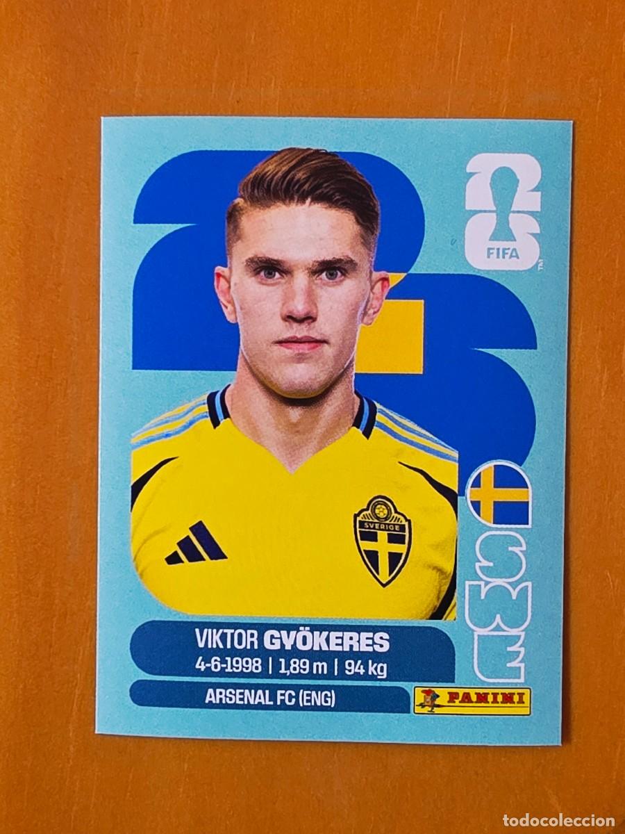Cromos de f&uacute;tbol: SWE 20 Viktor Gy&ouml;keres, Suecia, Panini FIFA World Cup Mundial 2026 Sticker