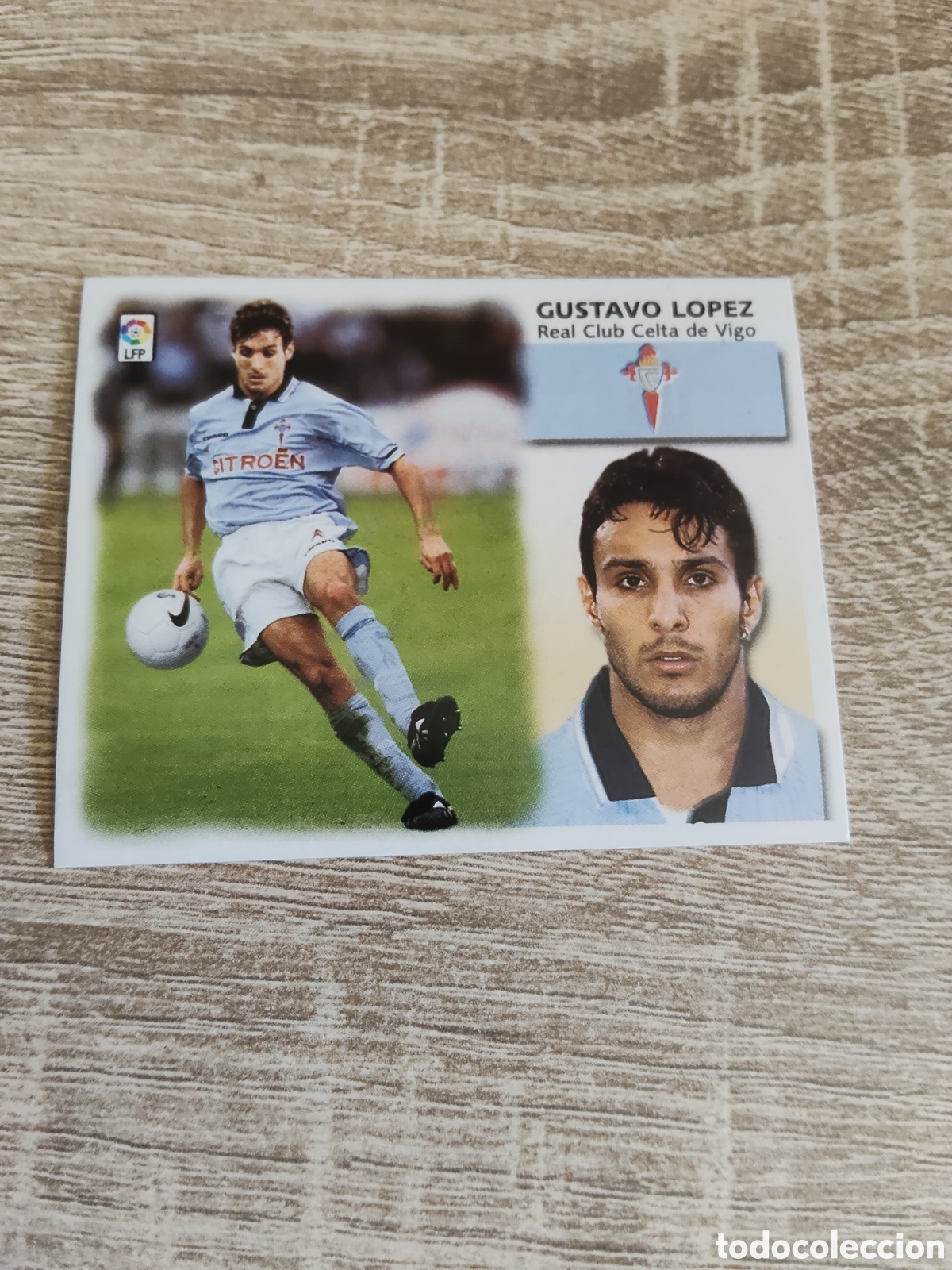 Cromos de f&uacute;tbol: Gustavo L&oacute;pez coloca Celta de Vigo liga 1999 2000 99 00 ediciones este nuevo