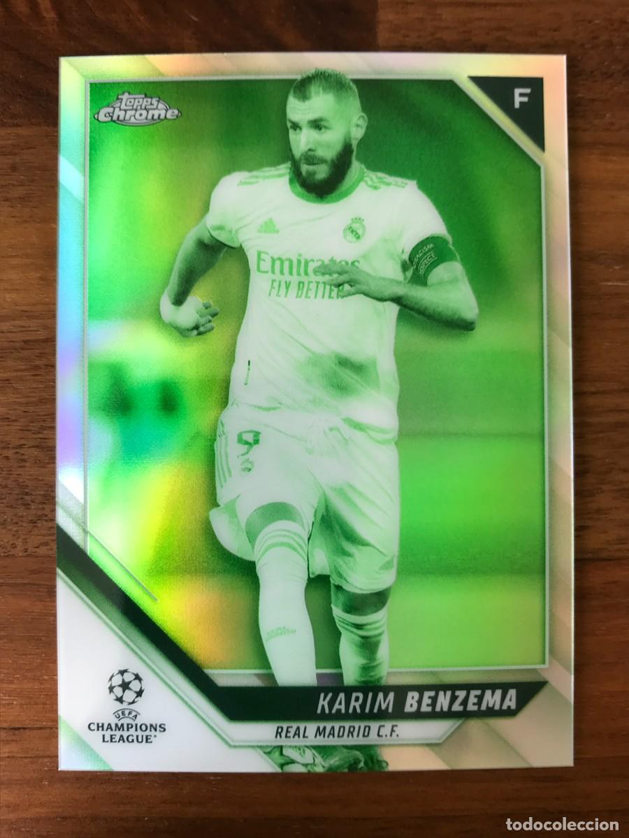 Cromos de f&uacute;tbol: KARIM BENZEMA - REAL MADRID - NUMERADA /225 NIGHT VISION REFRACTOR TOPPS CHROME CHAMPIONS 2021 2022