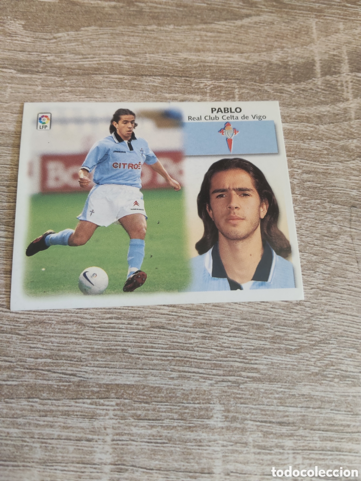 Cromos de f&uacute;tbol: Pablo baja Celta de Vigo liga 1999 2000 99 00 ediciones este nuevo