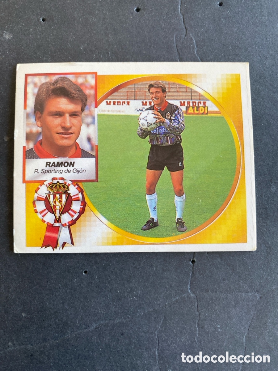Cromos de f&uacute;tbol: Cromo liga 94/95 R Sporting de Gij&oacute;n nunca pegado