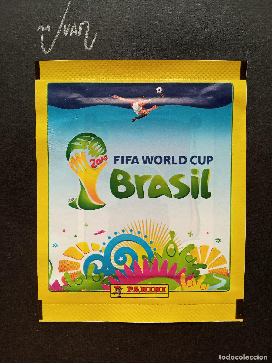 Cromos de f&uacute;tbol: SOBRE SIN ABRIR VERSION ⚽ PANINI &reg; FIFA WORLD CUP 2014 MUNDIAL 14 MESSI ? BARCELONA CRISTIANO MADRID