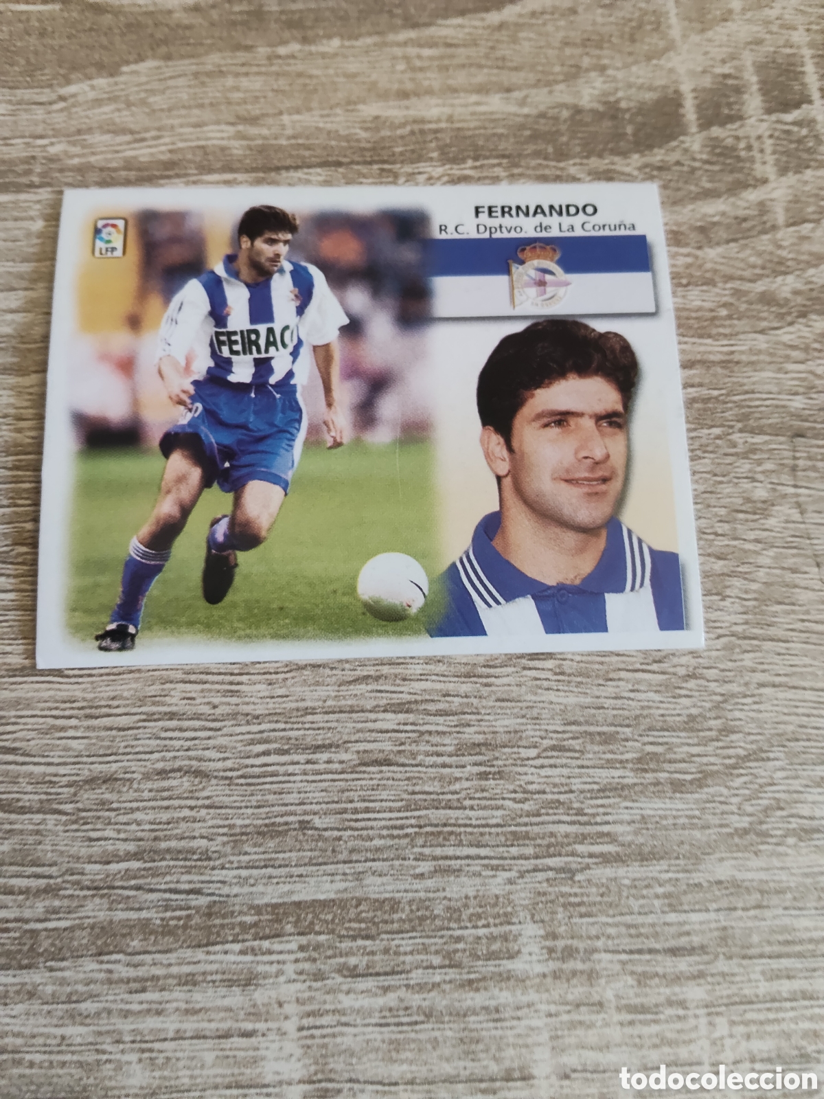 Cromos de f&uacute;tbol: Fernando coloca Deportivo de la Coru&ntilde;a liga 1999 2000 99 00 ediciones este nuevo