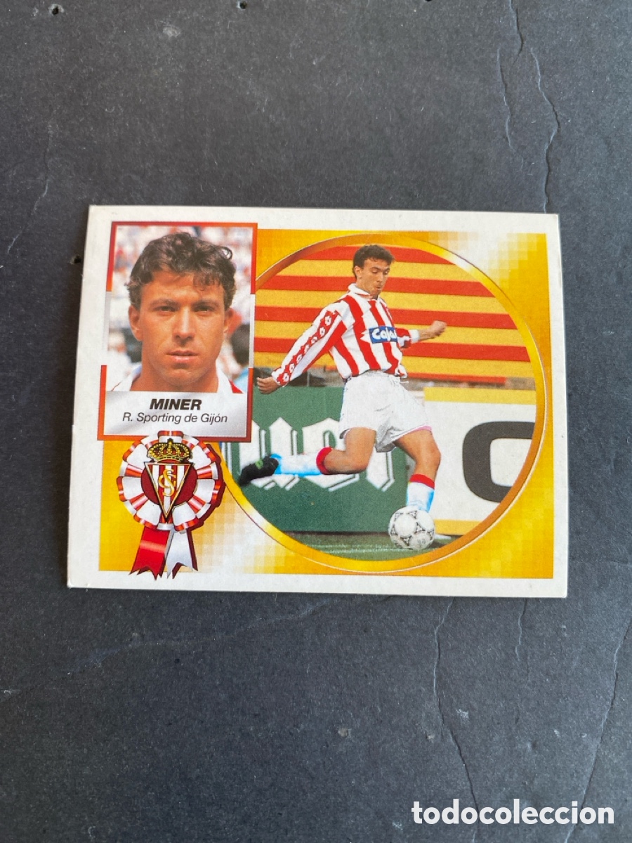 Cromos de f&uacute;tbol: Cromo liga 94/95 R Sporting de Gij&oacute;n nunca pegado