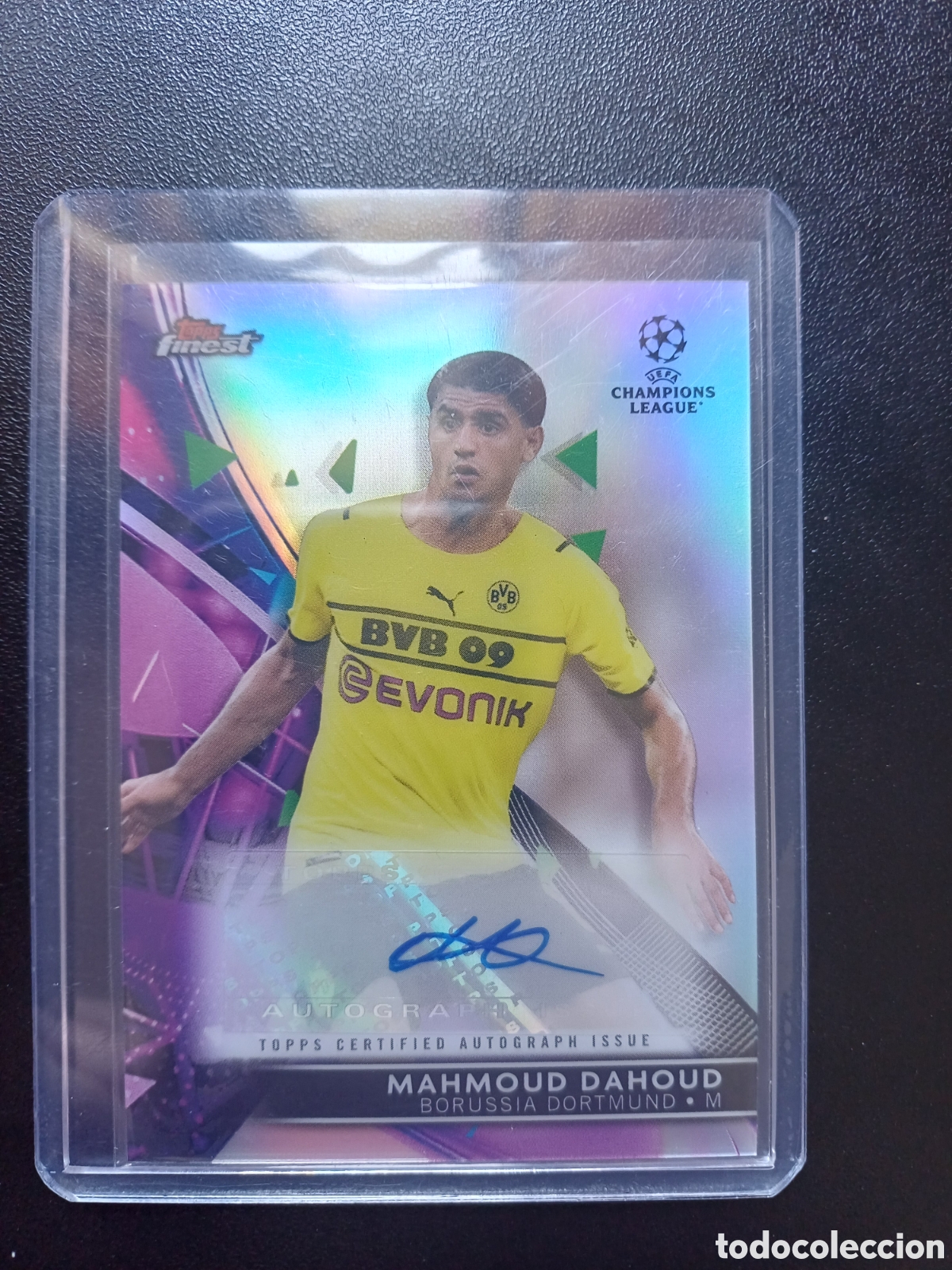 Cromos de Futebol: #BA-MD MAHMOUD DAHOUD BORUSSIA DORTMUND AUTOGRAFO ORIGINAL TOPPS FINEST 2022