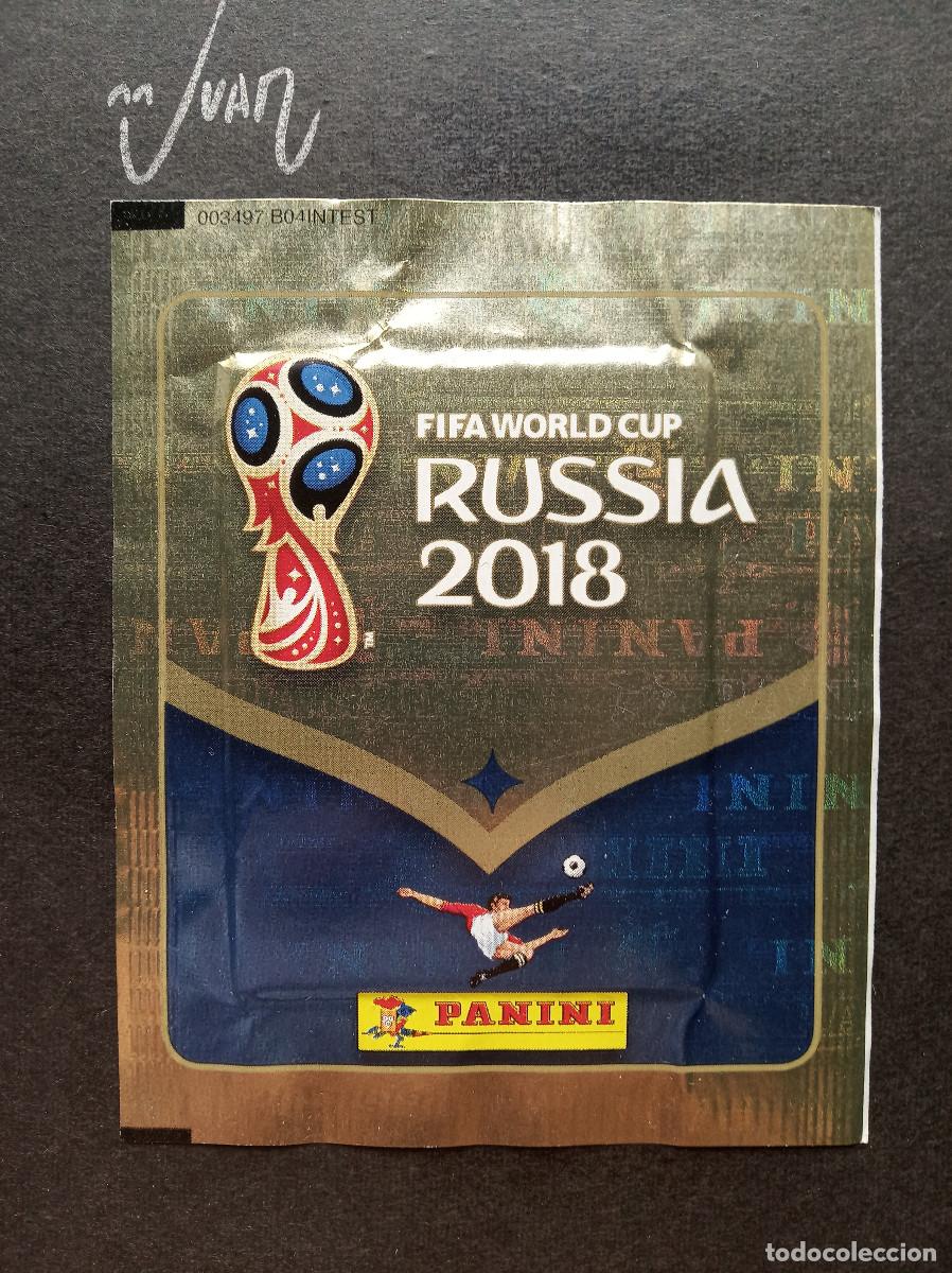 Cromos de f&uacute;tbol: SOBRE SIN ABRIR VERSION FOIL ⚽ PANINI &reg; FIFA MUNDIAL 2018 WORLD CUP 18 MESSI ? BARCELONA CRISTIANO