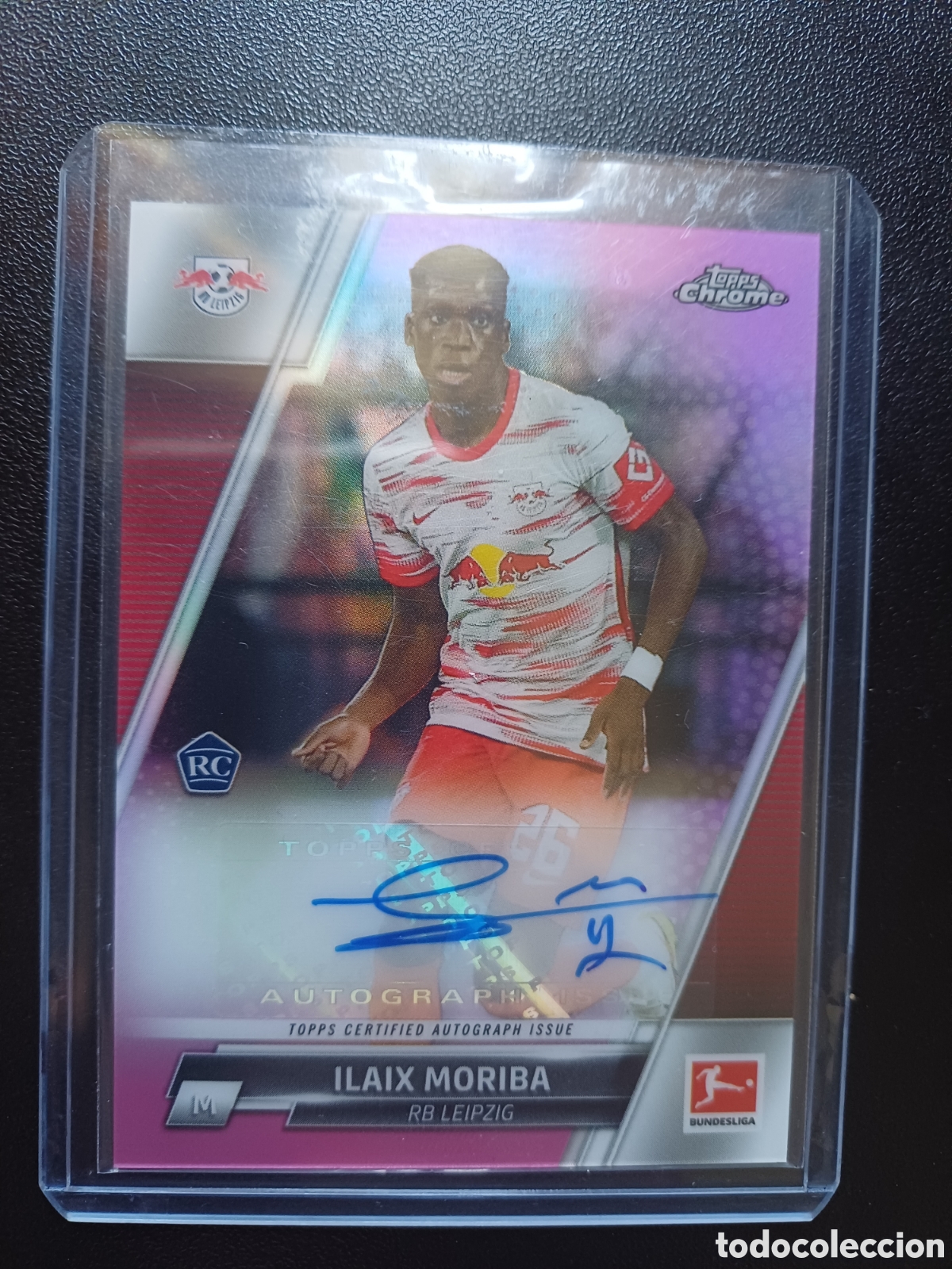 Cromos de f&uacute;tbol: #BCA-IM ILAIX MORIBA RB LEIPZIG AUTOGRAFO ORIGINAL 71/75 TOPPS CHROME BUNDESLIGA 2021/22