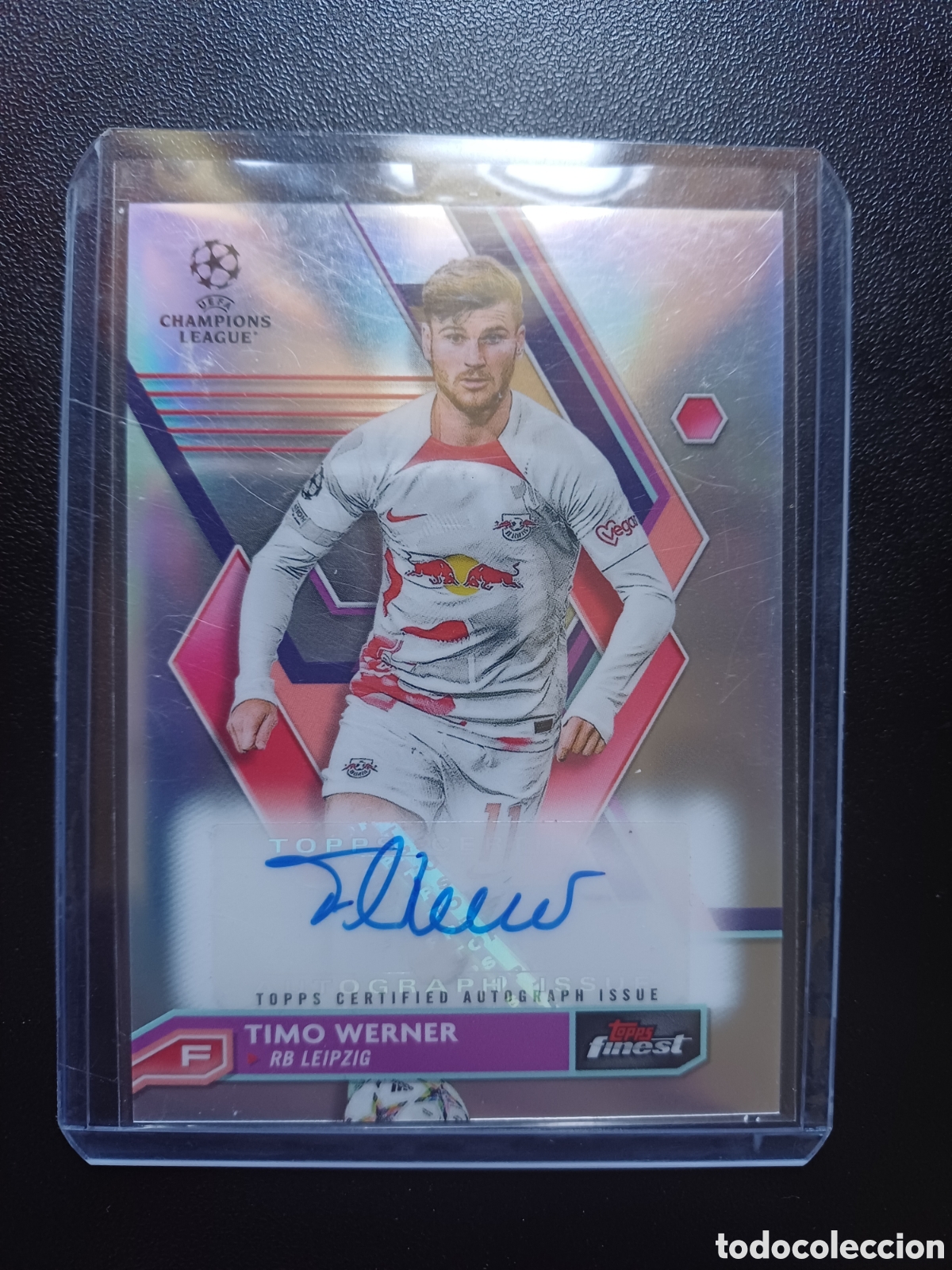 Cromos de f&uacute;tbol: #A-TW TIMO WERNER RB LEIPZIG AUTOGRAFO ORIGINAL TOPPS FINEST 2022/23