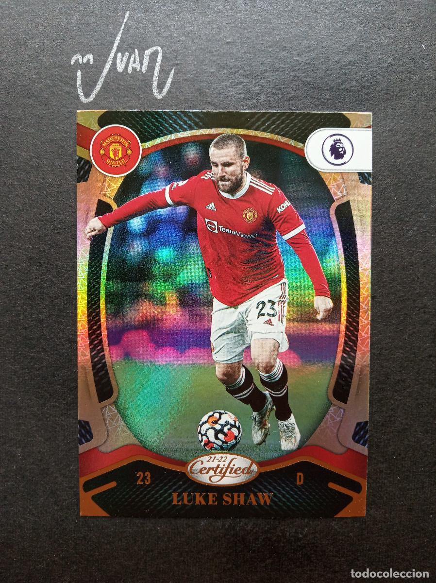Cromos de f&uacute;tbol: N&ordm; 161 LUKE SHAW MANCHESTER UNITED INGLATERRA⚽ PANINI &reg; CHRONICLES CERTIFIED PREMIER 2021 2022 21 22