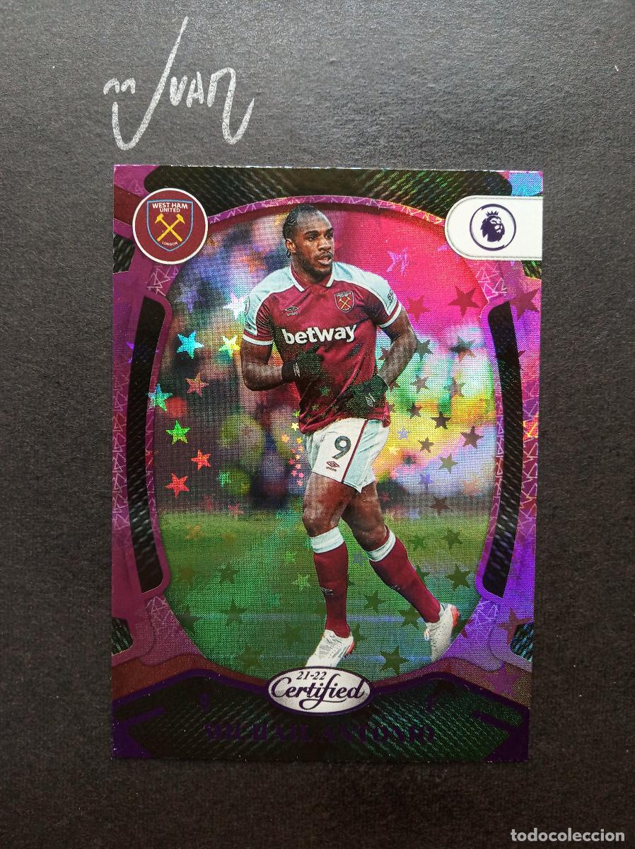 Cromos de f&uacute;tbol: 163 PURPLE ASTRO MICHAIL ANTONIO WEST HAM ⚽ PANINI &reg; CHRONICLES CERTIFIED PREMIER 2021 2022 21 22