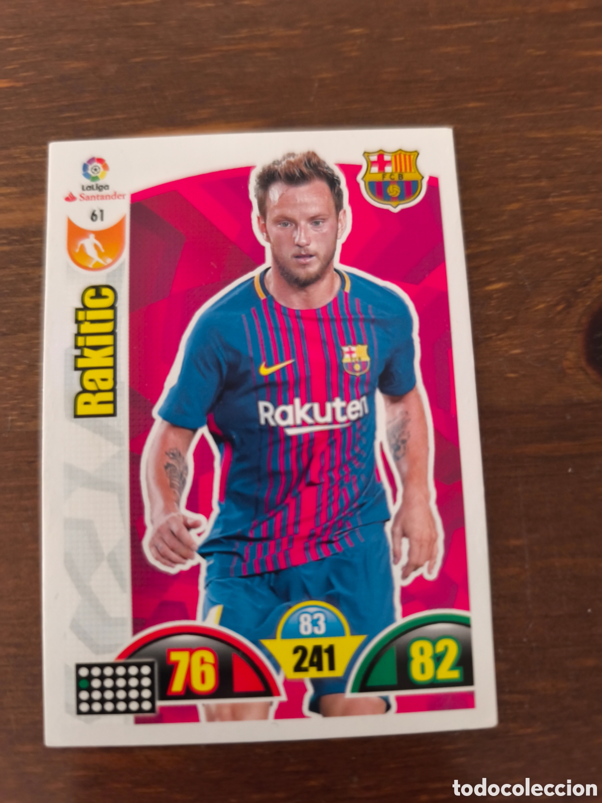 Cromos de f&uacute;tbol: Rakitic adrenalyn 17/18