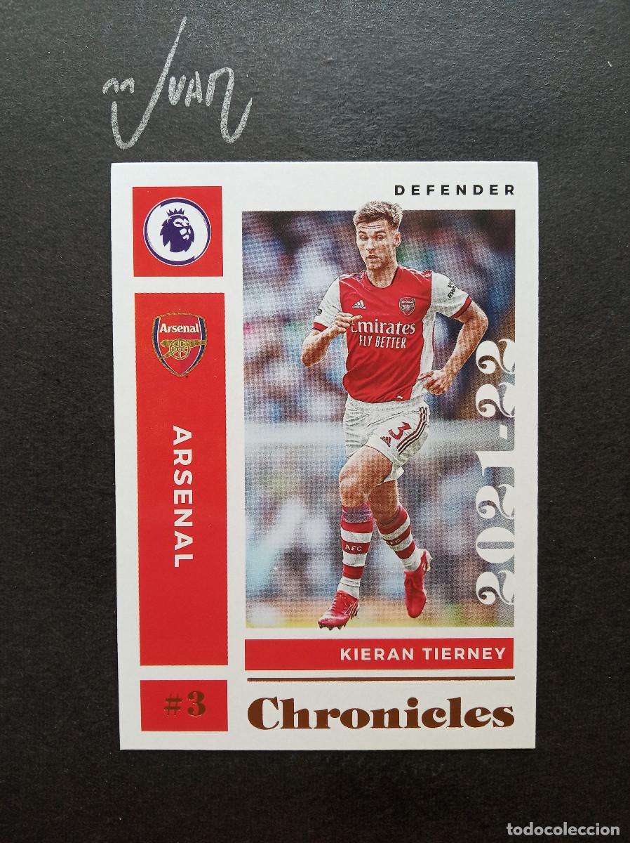Cromos de f&uacute;tbol: N&ordm; 1 KIERAN TIERNEY ARSENAL ESCOCIA MUNDIAL 2026 ⚽ PANINI &reg; CHRONICLES PREMIER 2021 2022 21 22