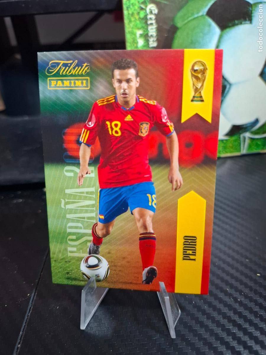 Cromos de f&uacute;tbol: 18 pedro- TRIBUTO SELECCION ESPA&Ntilde;OLA 2010 2026 PANINI MUNDIAL WORLD CUP ESPA&Ntilde;A