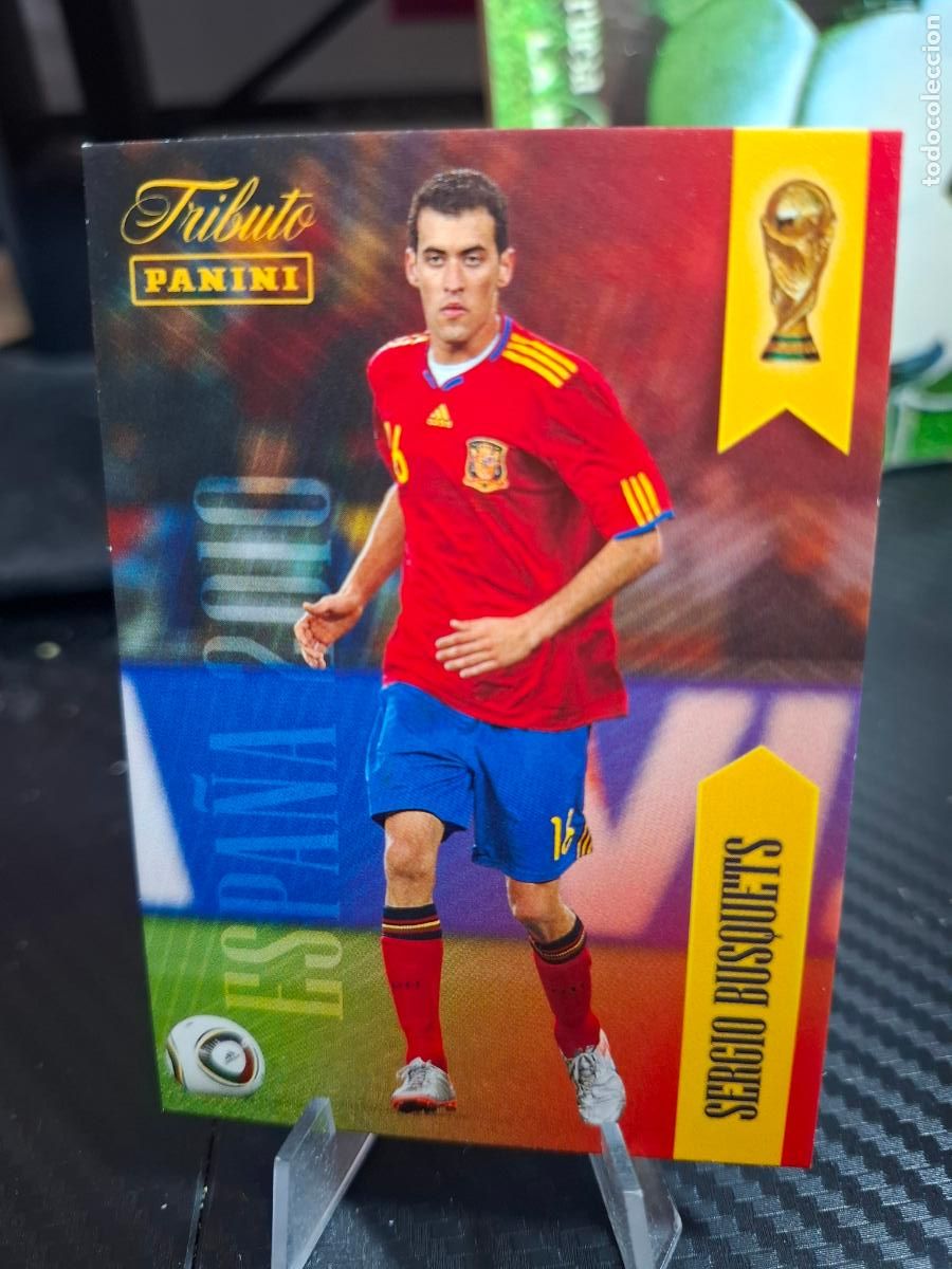 Cromos de f&uacute;tbol: 16 BUSQUETS - TRIBUTO SELECCION ESPA&Ntilde;OLA 2010 2026 PANINI MUNDIAL WORLD CUP ESPA&Ntilde;A