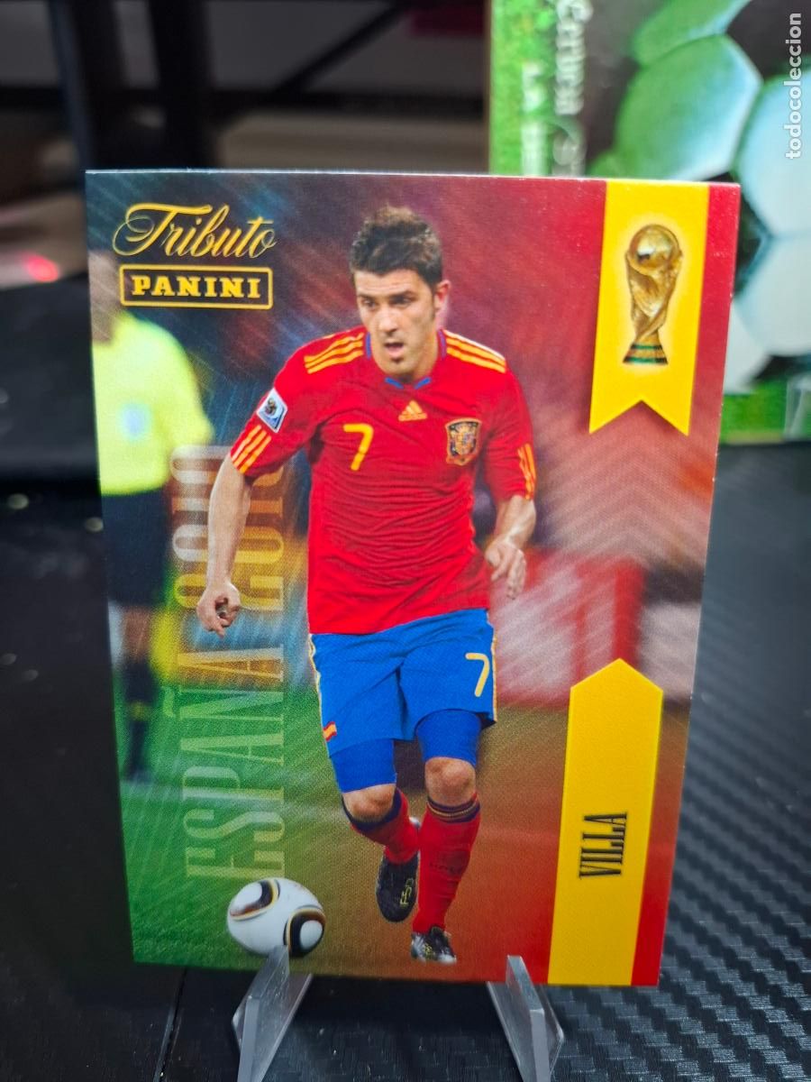 Cromos de f&uacute;tbol: 7 VILLA - TRIBUTO SELECCION ESPA&Ntilde;OLA 2010 2026 PANINI MUNDIAL WORLD CUP ESPA&Ntilde;A
