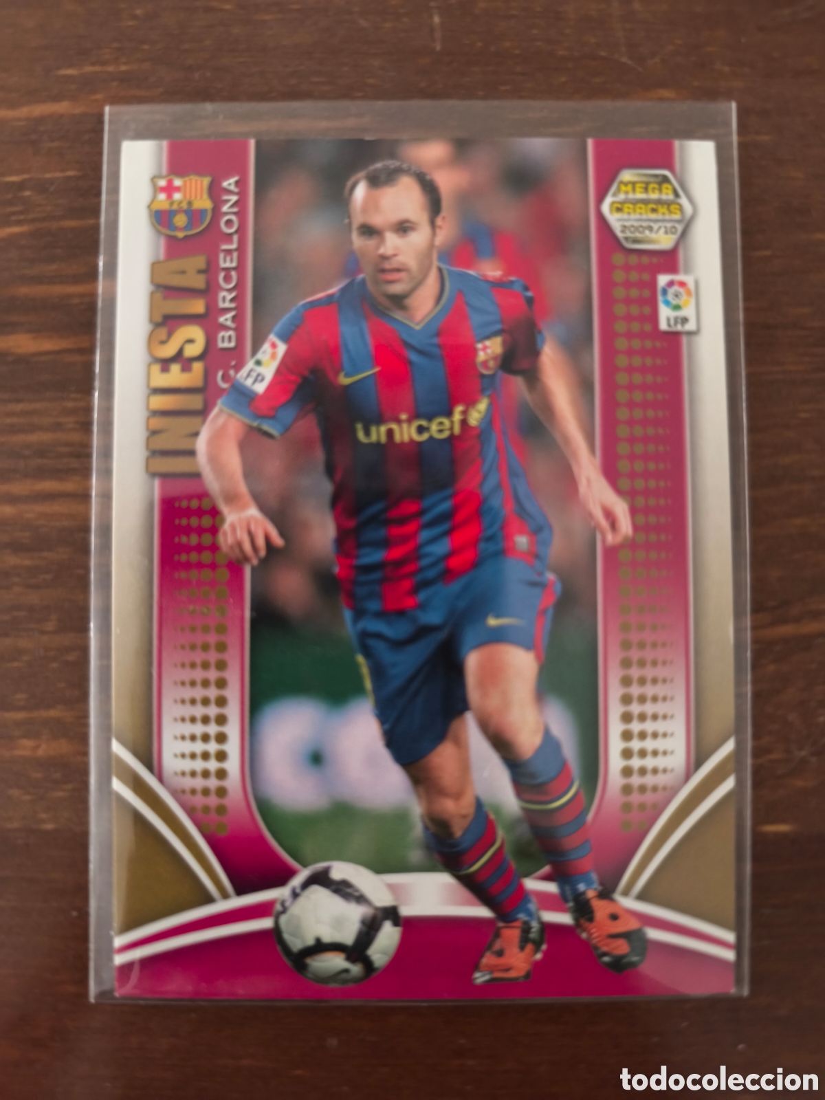 Cromos de f&uacute;tbol: 68 INIESTA BARCELONA PANINI MEGACRACKS LIGA TEMPORADA 2009 2010