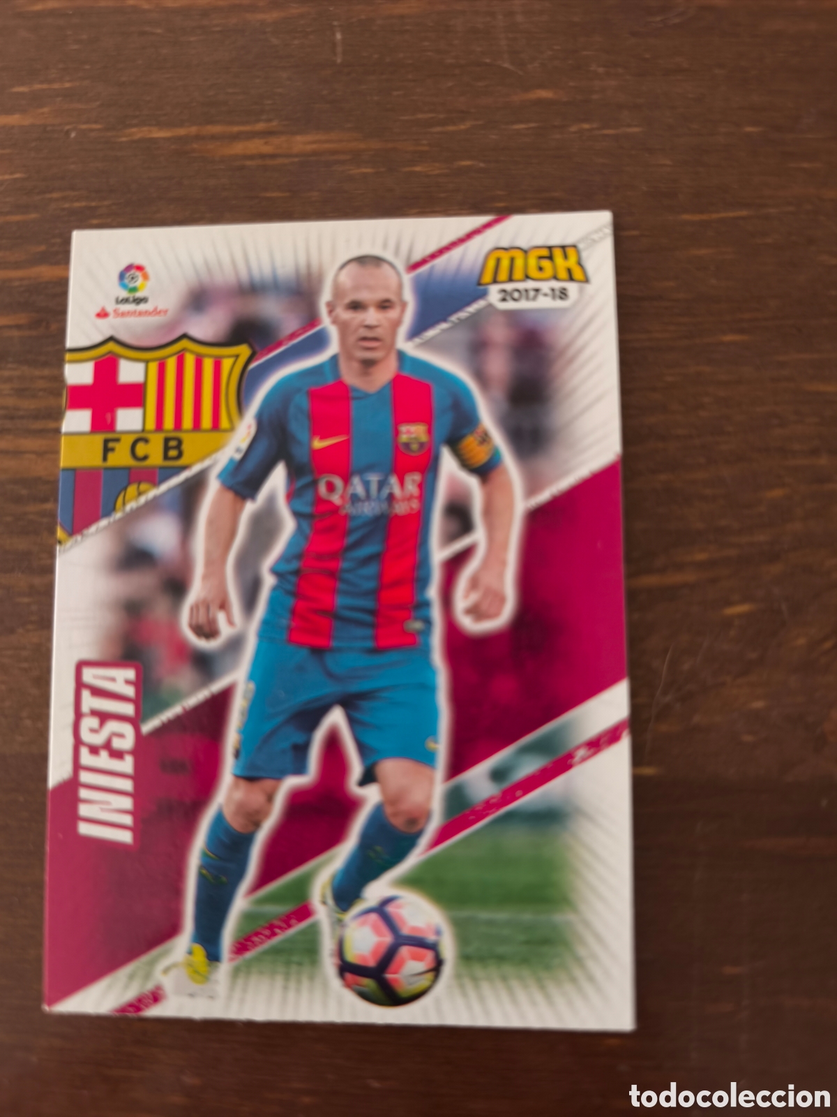 Cromos de f&uacute;tbol: Iniesta #94 MGK 17/18