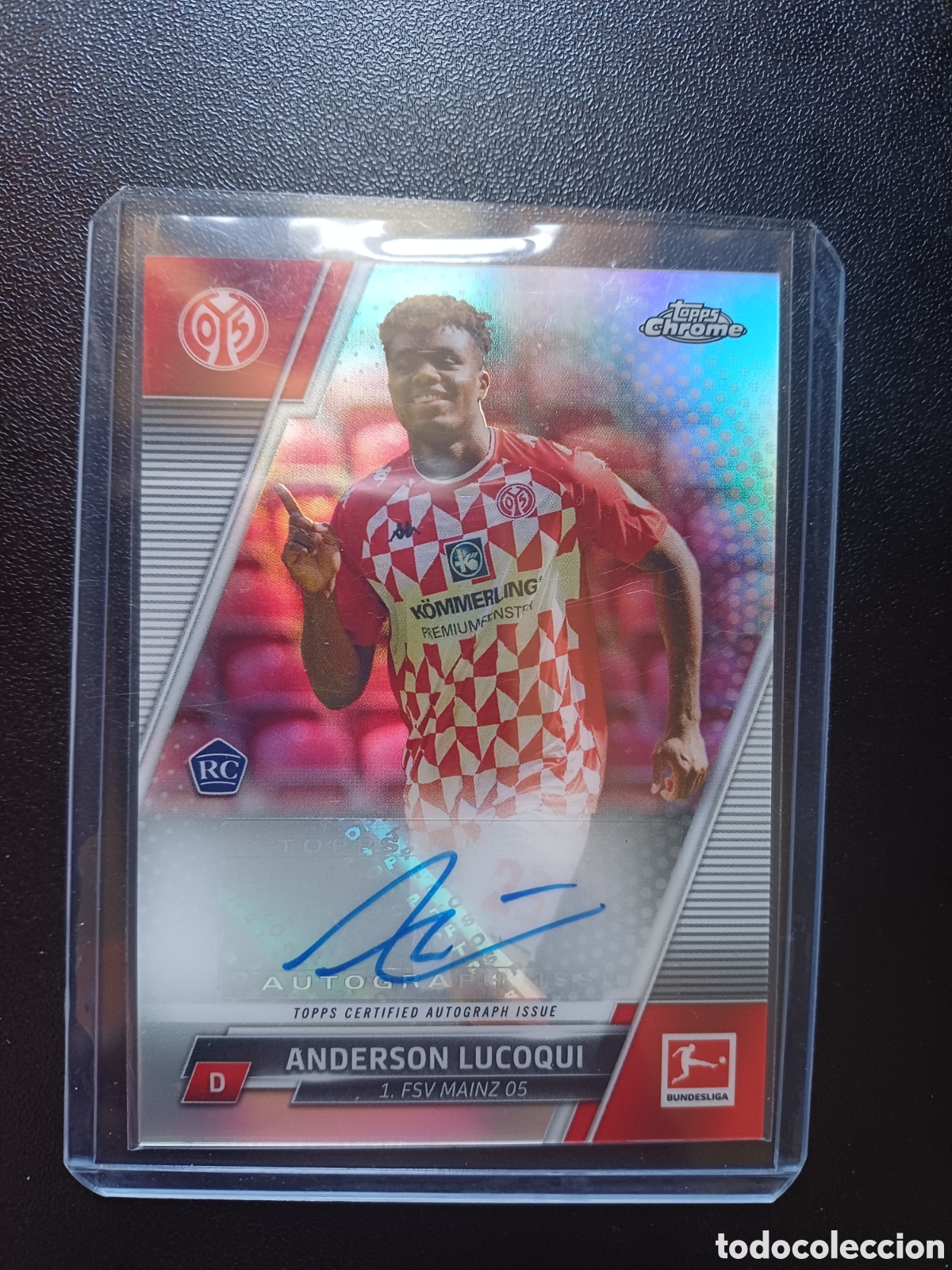 Cromos de f&uacute;tbol: #BCA-AL ANDERSON LUCOQUI FSV MAINZ 05 AUTOGRAFO ORIGINAL TOPPS CHROME BUNDESLIGA 2021/22