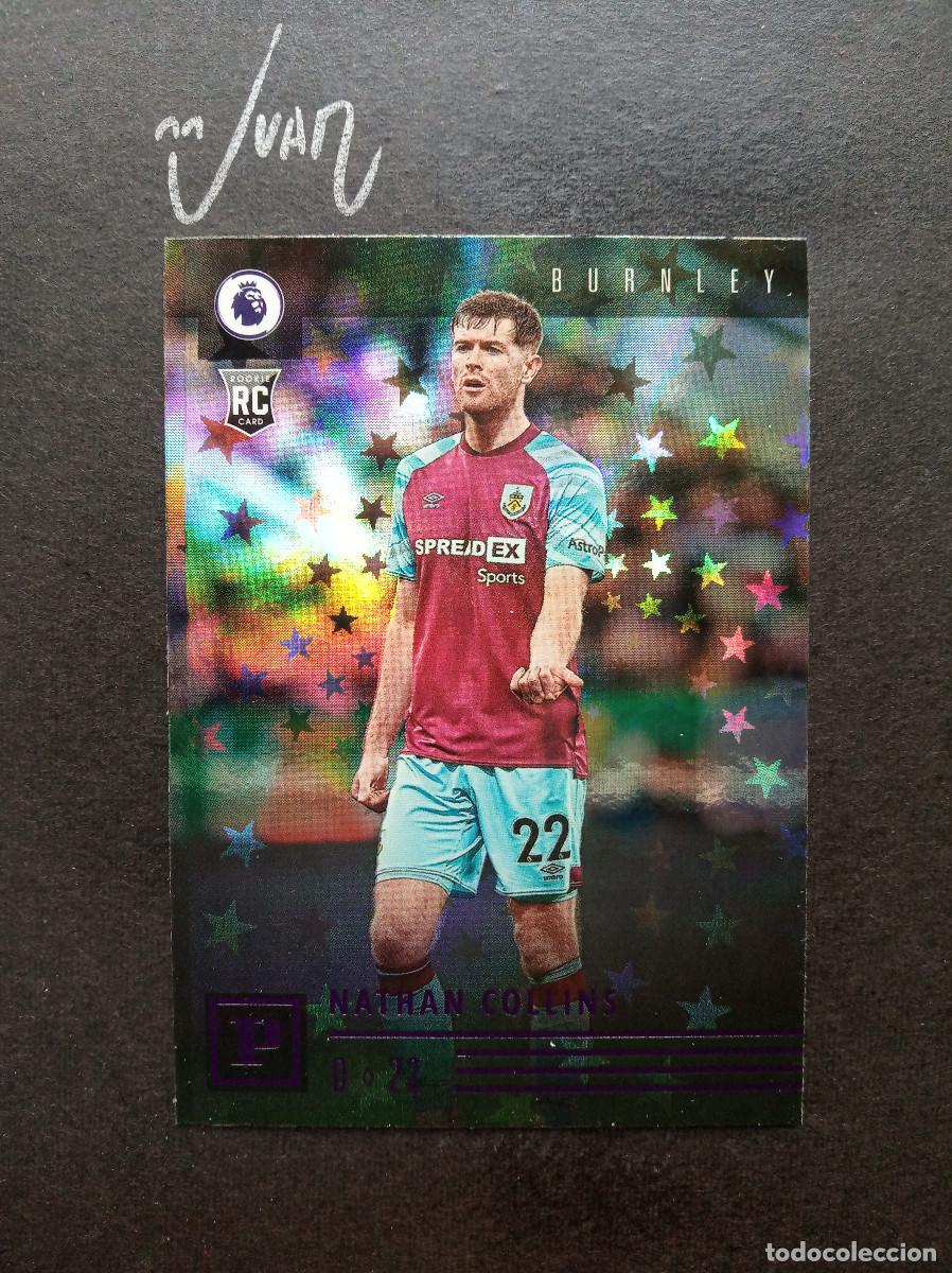 Figurine di Calcio: N&ordm; 24 PURPLE ASTRO ROOKIE NATHAN COLLINS BURNLEY ⚽ PANINI &reg; CHRONICLES PREMIER 2021 2022 21 22 NUEVO