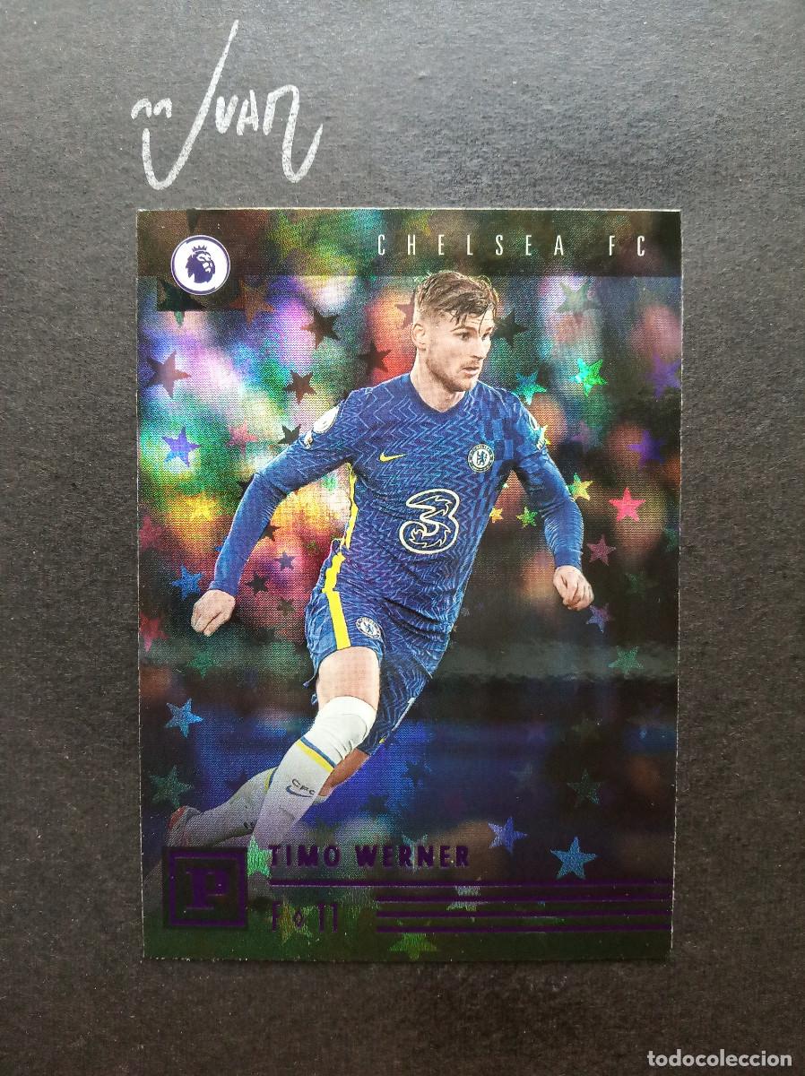 Figurine di Calcio: N&ordm; 26 PURPLE ASTRO TIMO WERNER CHELSEA ALEMANIA ⚽ PANINI &reg; CHRONICLES PREMIER 2021 2022 21 22 NUEVO