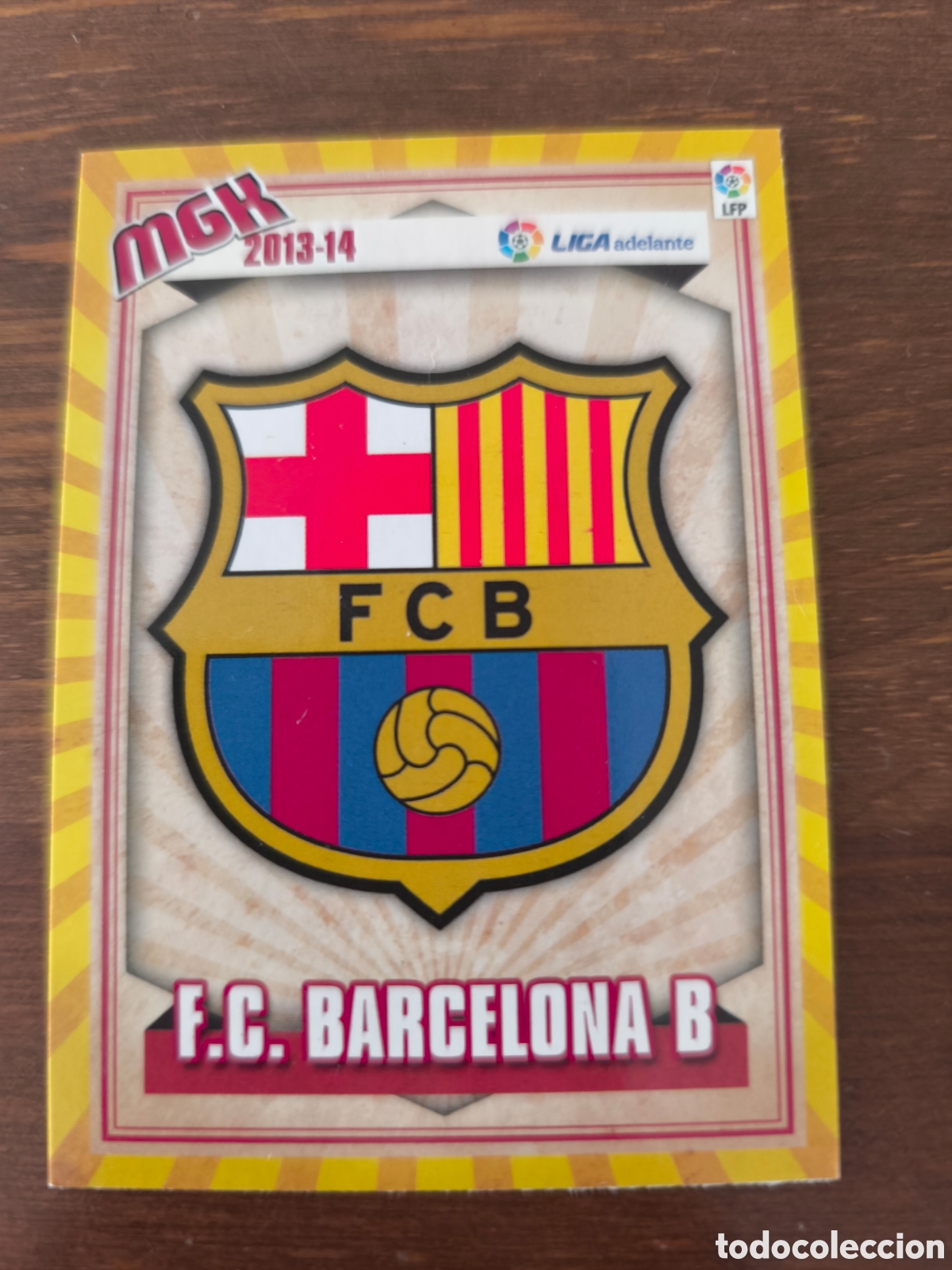 Cromos de f&uacute;tbol: Escudo f.c.barcelona b MGK 13/14