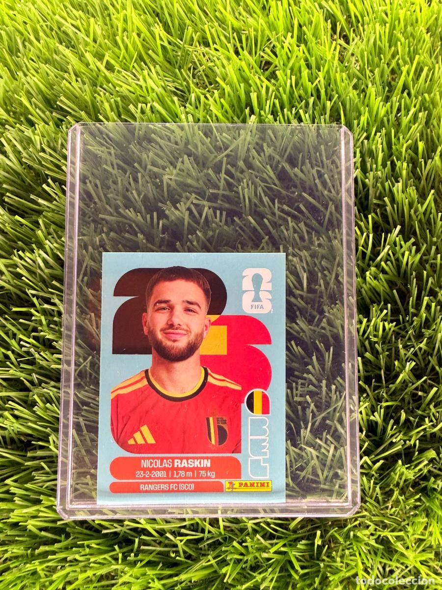 Cromos de f&uacute;tbol: N&ordm; BEL11 Nicolas Raskin B&eacute;lgica Mundial 2026 Stickers